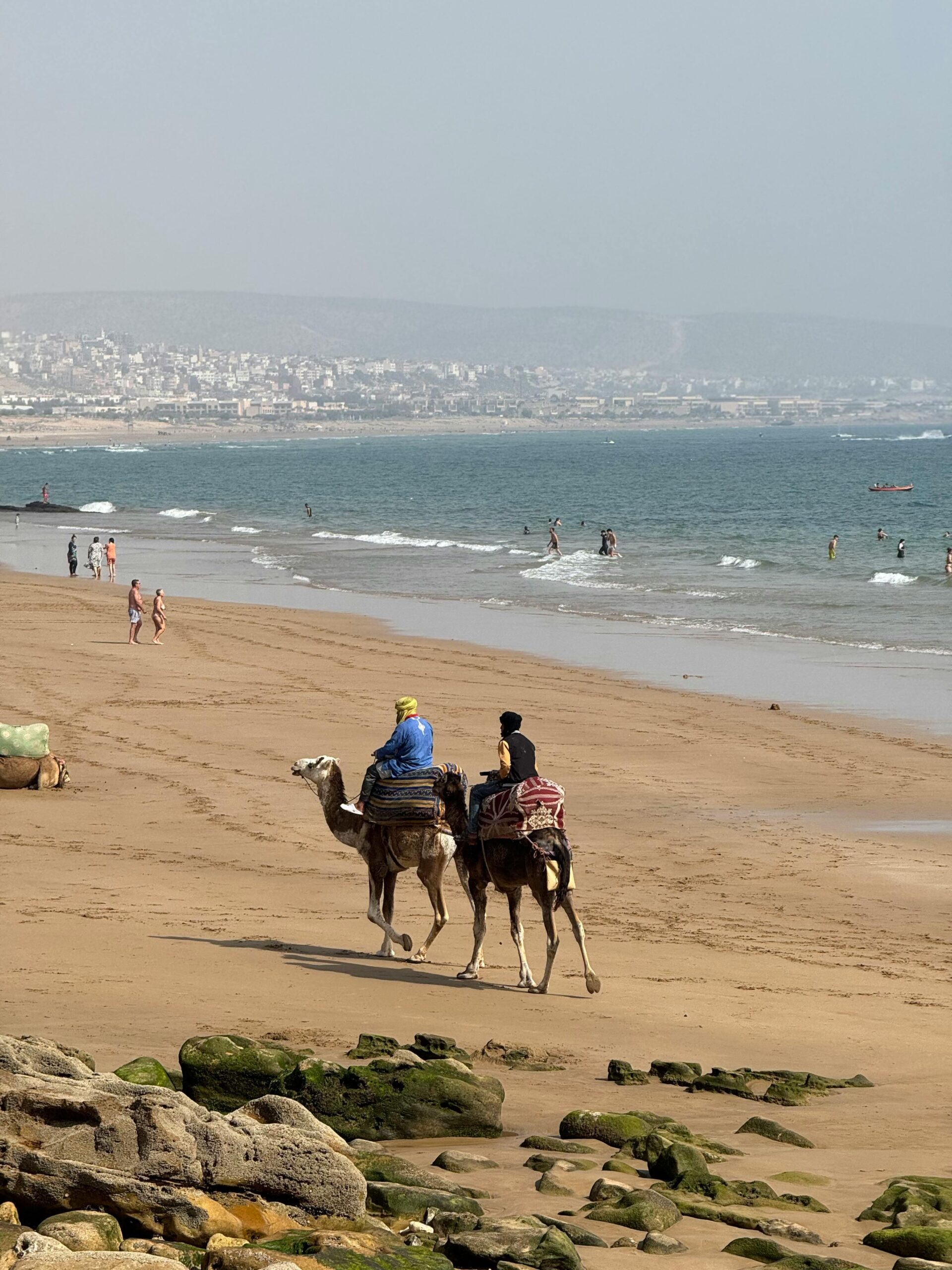 Coucher de soleil lors d'une balade à Agadir